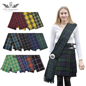 Women&#39;s Tartan Sash: Scottish Clan Plaid, Heritage Accessory
