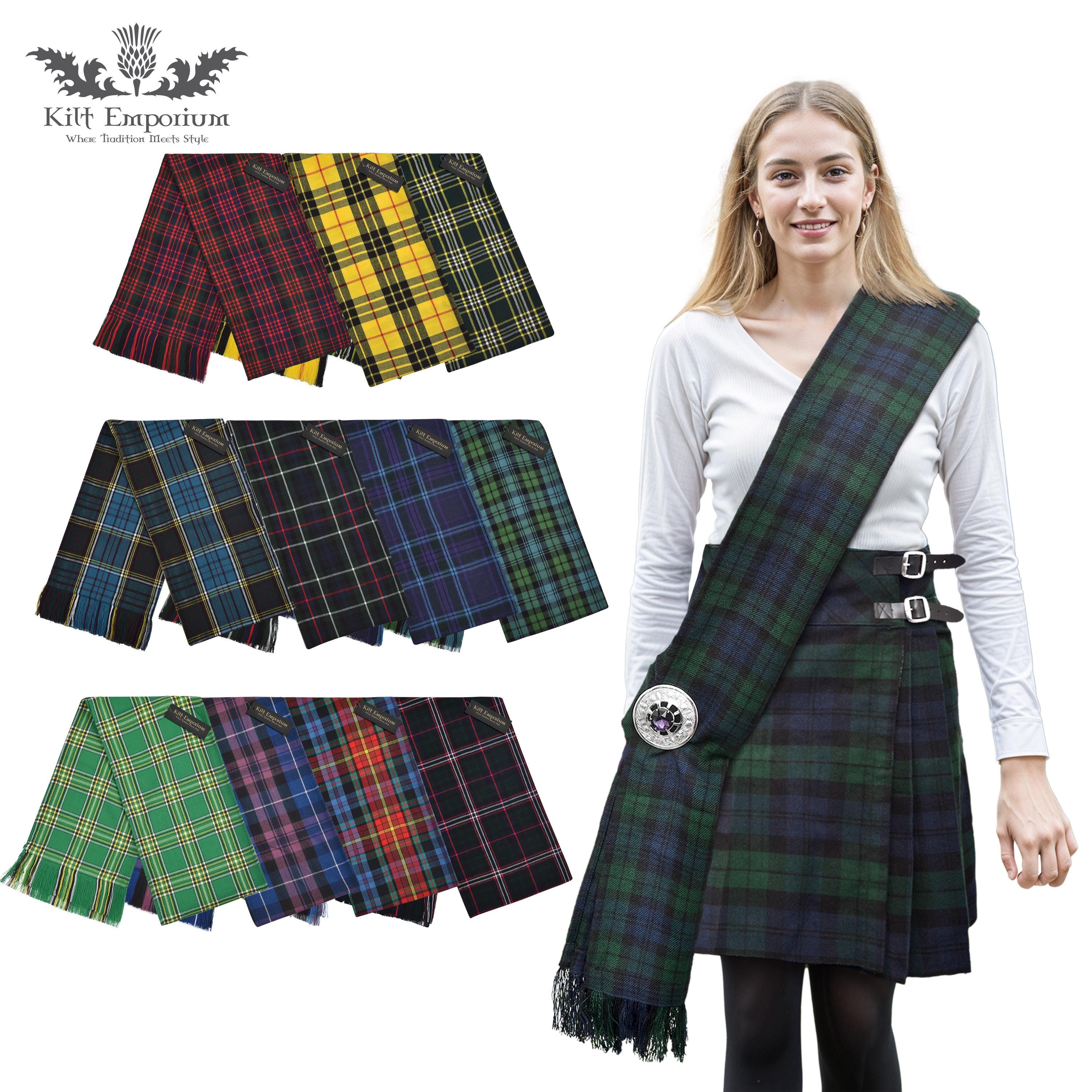 Wool Plaid Sash | ScotlandShop 5792 Scottish Women Tartan Sash main image 1
