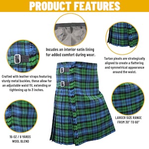Scottish Tartan Kilts for Men