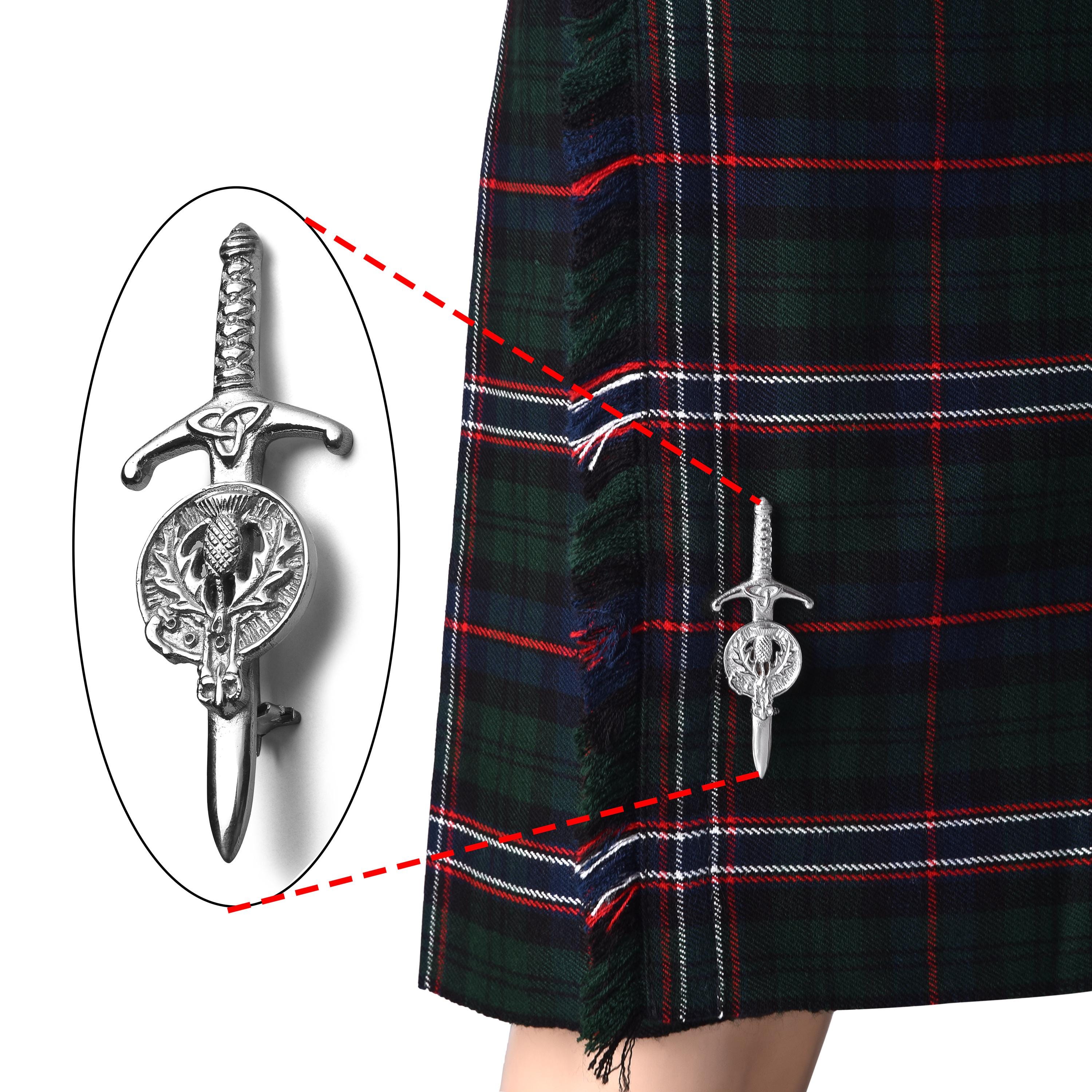 Spilla Da Kilt Grande Cardo Scozzese - Kilt Emporium Trinity Thistle, Ottone Antiruggine 4 Pollici (10,2 Cm)