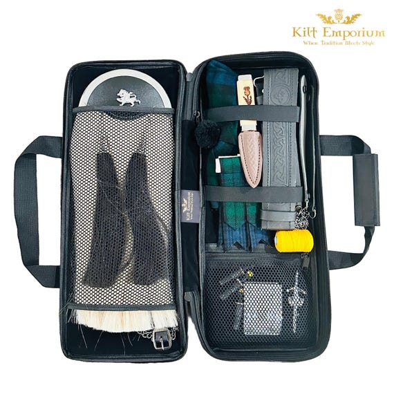 Sporran Bag - Multi-Purpose Carry Case for Scottish Kilt & Bagpipe Accessories