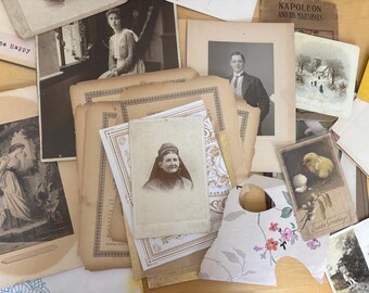 Huge Vintage/antique Ephemeral Ephemera Lot Destash Cabinet Cards Old ...