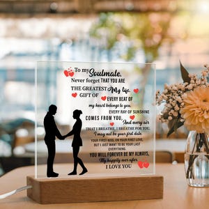 To my Soulmate Acrylic Square Plaque