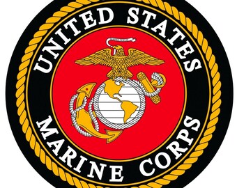 2x USMC Marines Logo Vinyl Decal Sticker Different colors /& size for Cars//Bikes
