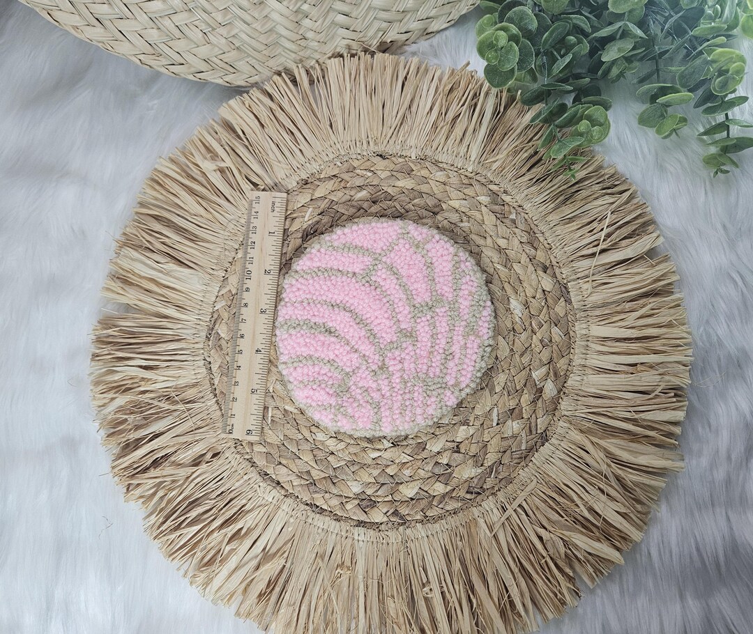 Handmade Concha Mug Rug | Tufted Pan Dulce Coaster, Cute Coffee Mat ...