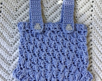 Crocheted Infant Boy Shorts w Suspenders 6 9 mo