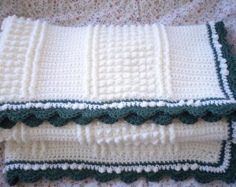 Crocheted Baby Afghan Irish Knit Design Custom Order Only