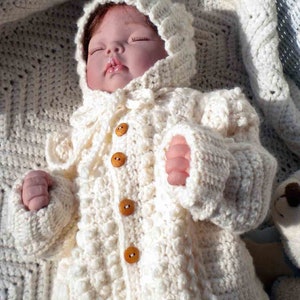 Crocheted Baby Irish Knit Sweater Hat Newborns Infants Custom Order Only image 3