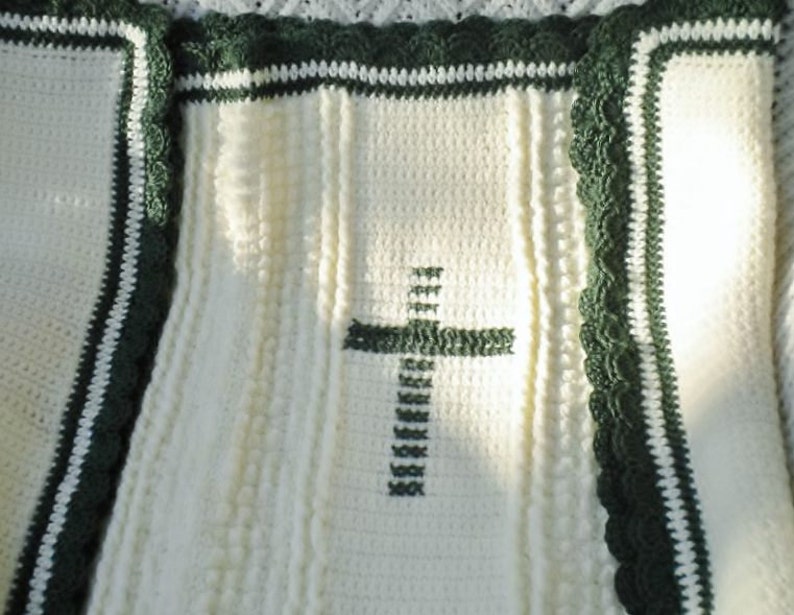 Crocheted Baby Afghan Irish Knit Design Custom Order Only image 3