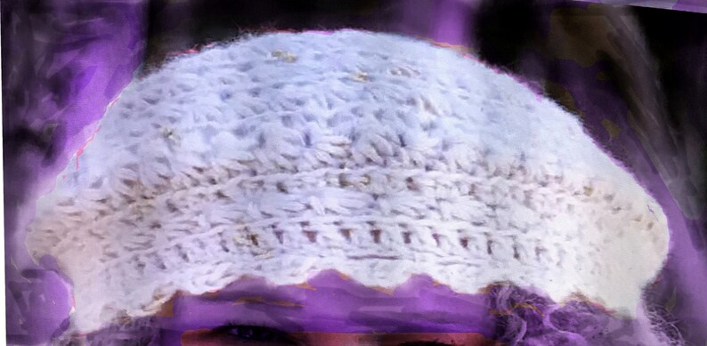 Crocheted Cowl & Slouchy Tam Winter White Bulky Yarn image 5
