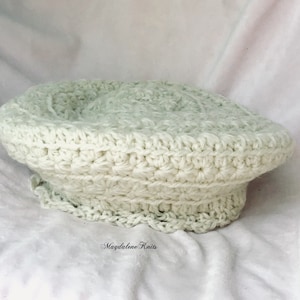 Crocheted Cowl & Slouchy Tam Winter White Bulky Yarn image 4