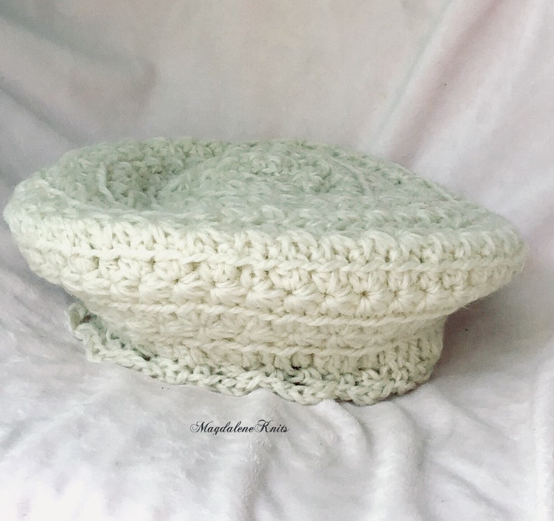 Crocheted Cowl & Slouchy Tam Winter White Bulky Yarn image 4