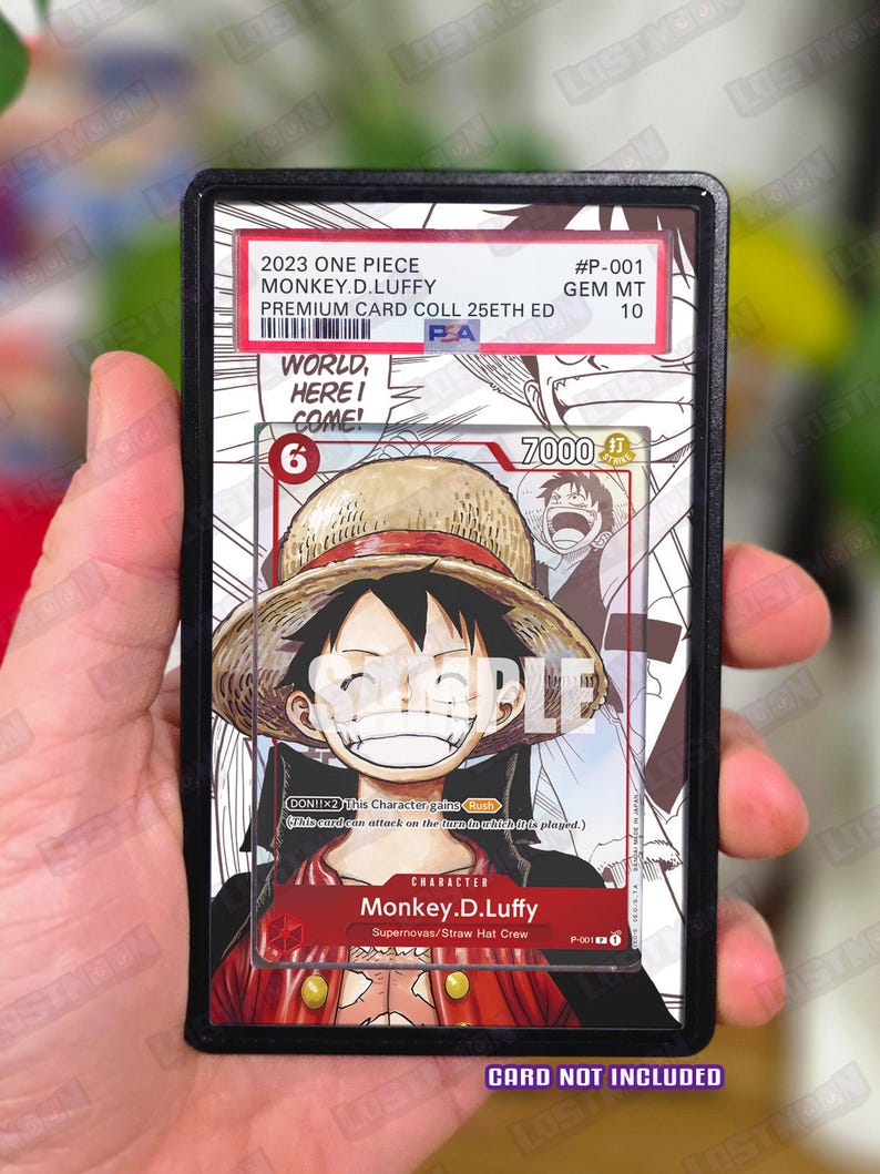 Luffy Note Card Monkey D. Luffy Premium Card Collection Set Custom One Piece Slab ...