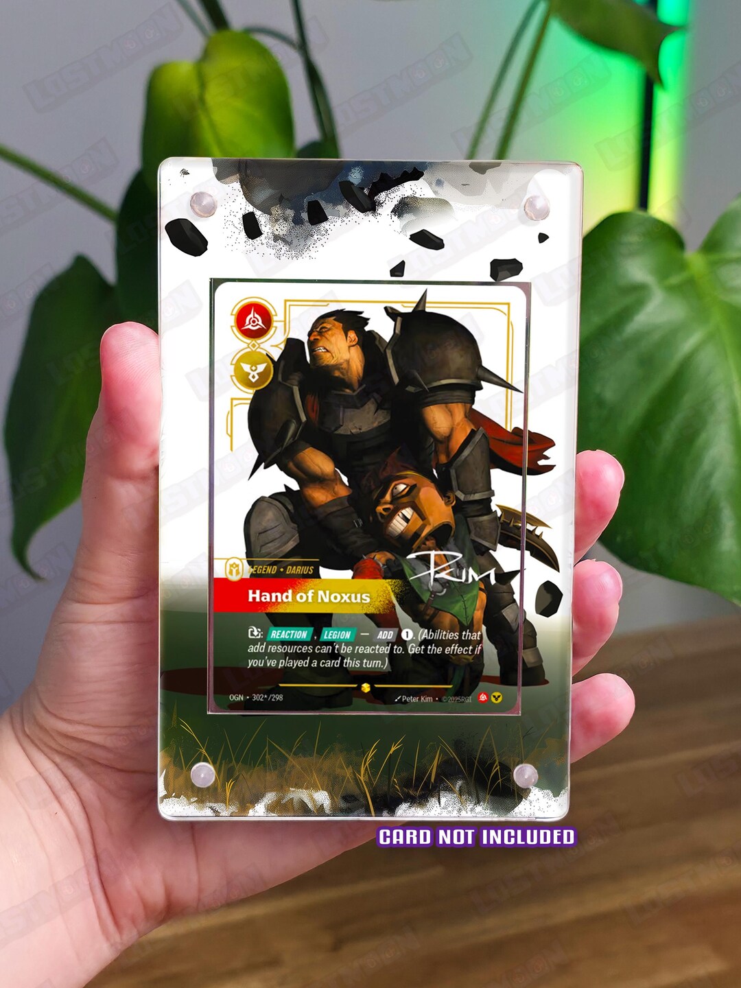 Showcase Darius Custom Riftbound Art Insert With Acrylic Display Frame ...