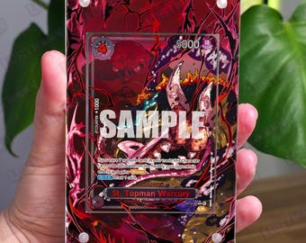 St. Topman Warcury Custom One Piece Art Insert with Acrylic Display Frame