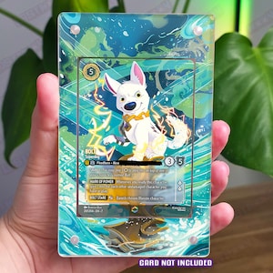 Bolt Enchanted Archazia&#39;s Island Display Case | Custom Loranca Raw Card Case | Acrylic Magnetic/Screw Stand