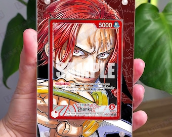 Shanks Leader Custom One Piece Art Insert with Acrylic Display Frame