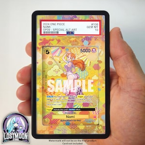 OP09-106 Nami SP Custom One Piece Graded Vitrine