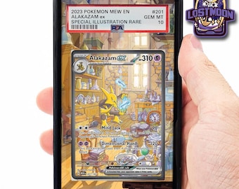 Alakazam ex Extended Art Insert | Graded Card Display Case