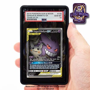 Gengar Mimikyu GX #53 PSA TAG Beckett | Extended Art Display Case