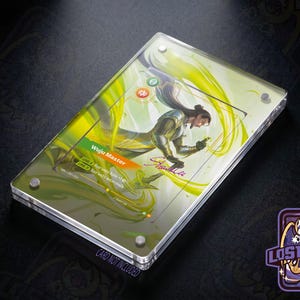 Master Yi Overnumbered Unleashed Extended Art Print | Raw Card Display Frame