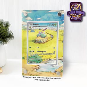 Grotle Full Art Custom Pokemon Raw Vitrine