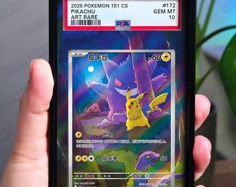 Wkładka z rozszerzonymi grafikami Pikachu | Gablota na karty oceniane