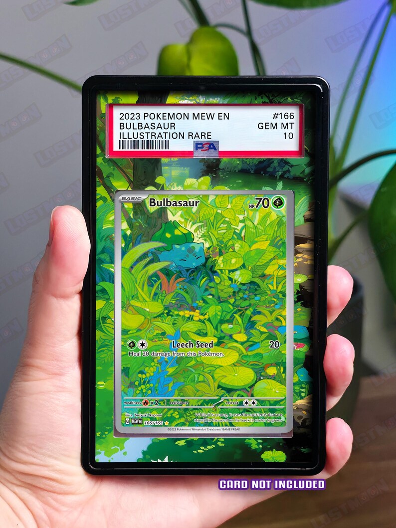 Bulbasaur Custom Pokémon Slab Display Art Insert - Etsy Canada