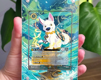 Bolt Enchanted Custom Lorcana Kunsteinsatz mit Acrylrahmen