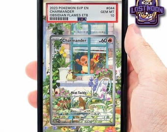 Charmander AR Promo Extended Art Insert | Graded Card Display Case