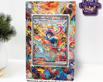 Greninja ex Extended Art Print | Raw Card Display Frame