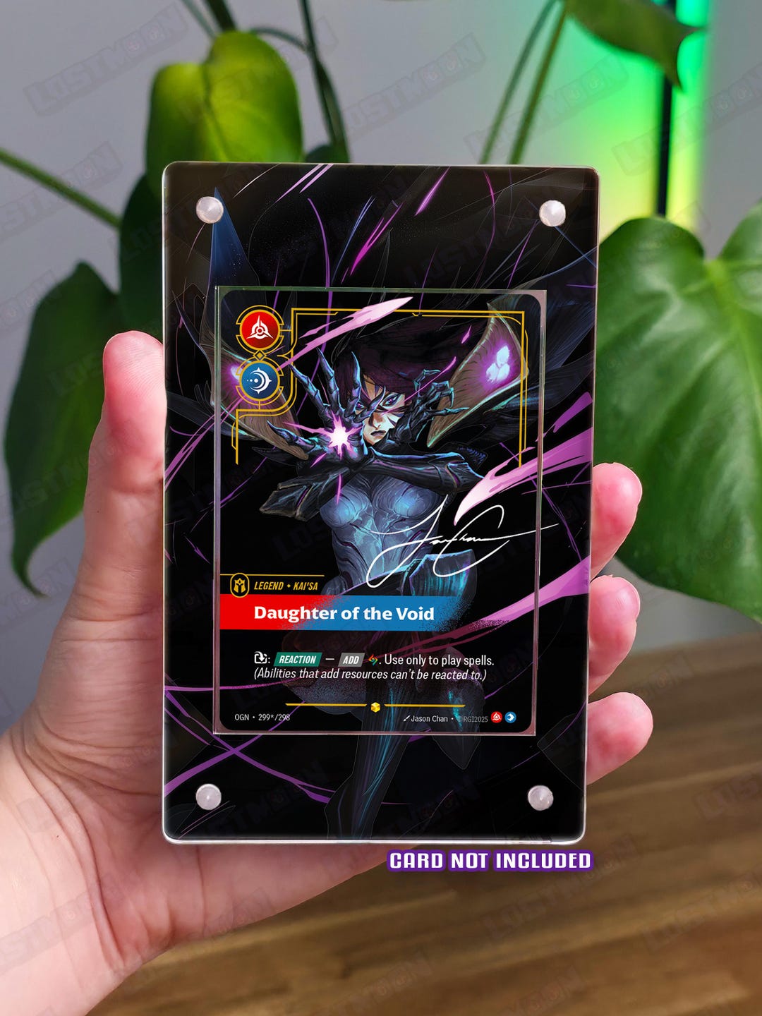 Showcase Kai'sa Custom Riftbound Art Insert With Acrylic Display Frame ...