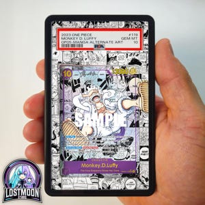 OP05-119 Monkey D. Luffy Manga Custom One Piece Graded Display Case
