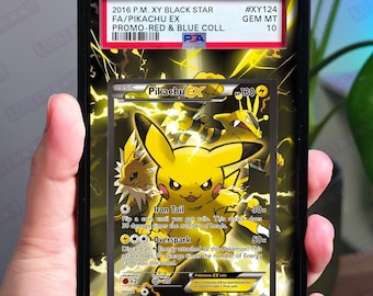 Pikachu EX Extended Art Insert | Bewertungskarten-Displaykoffer
