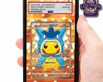 Wkładka z grafiką Pikachu w stylu Gyaradosa | Gablota na karty oceniane