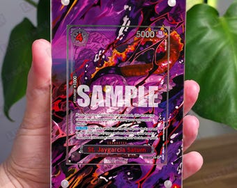 St. Jaygarcia Saturn Custom One Piece Art Insert with Acrylic Display Frame