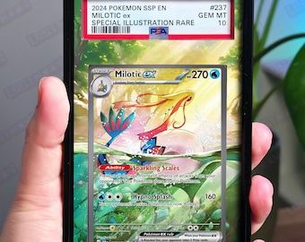 Milotic ex SAR Extended Art Insert | Graded Card Display Case