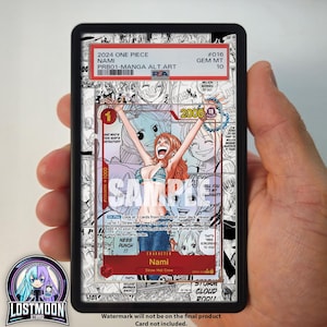 PRB01 Nami Manga Custom One Piece Graded Vitrine