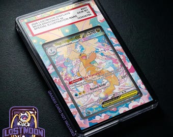 Mega Dragonite EX Extended Art Insert | Graded Card Display Case