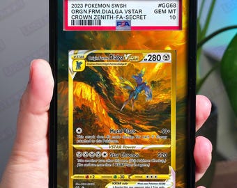 Origin Forme Dialga VSTAR Extended Art Insert | Graded Card Display Case