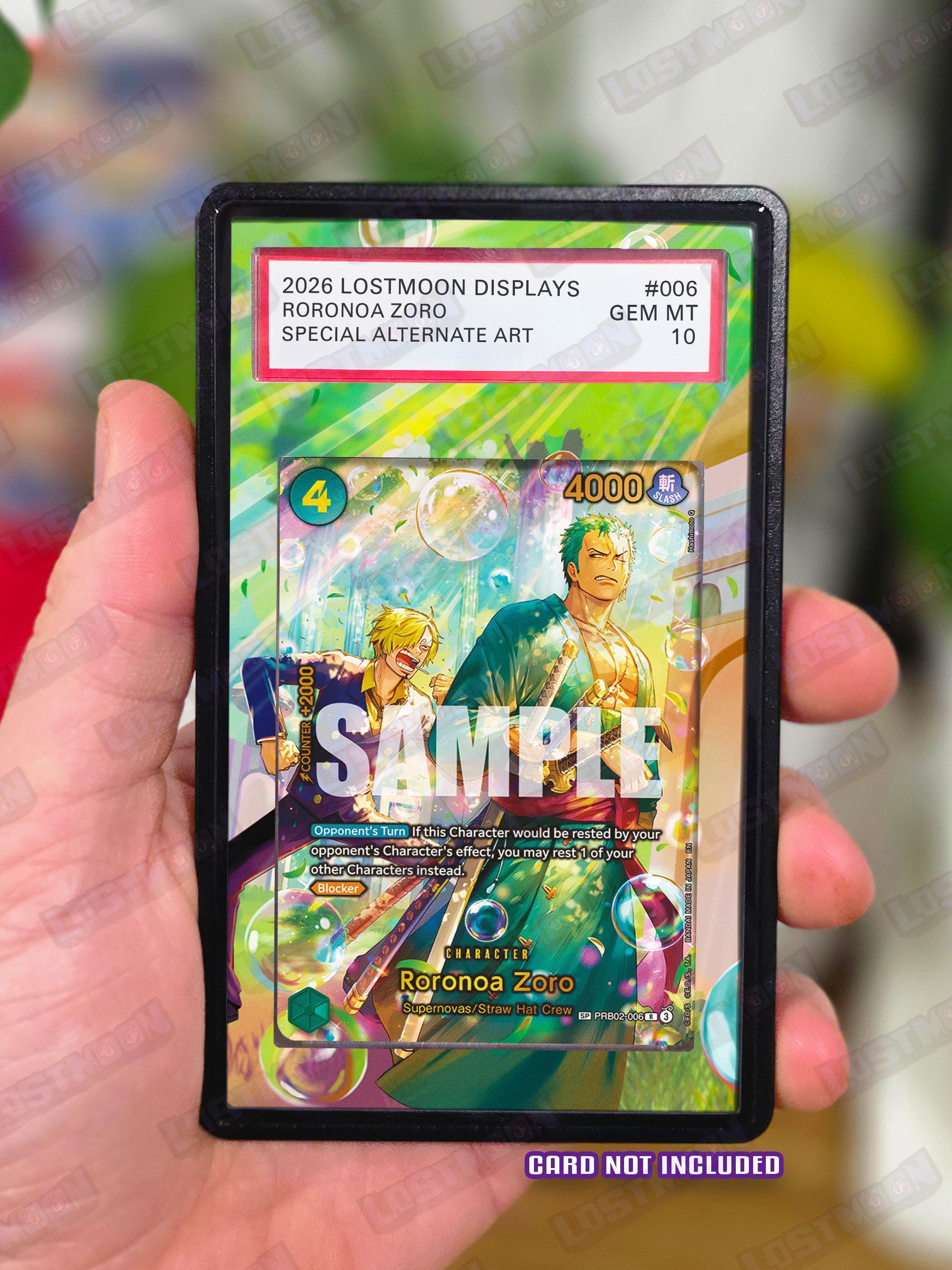 Roronoa Zoro SP OP14 Extended Art Insert | Graded Card Display