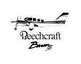 ビーチクラフト バロン 58 ステッカー | 航空パイロットギフト