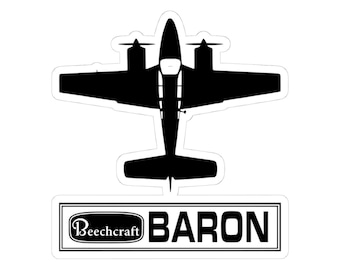 ビーチクラフト バロン ビニールステッカー | 航空ギフト