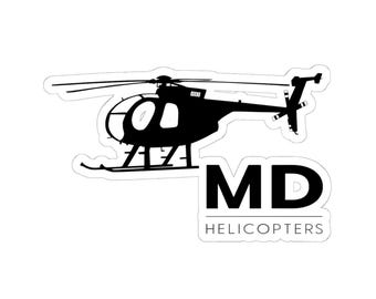 Aviation Sticker Vinyl | MD Helicopters Sticker, Helicopters Sticker, Aircraft Sticker, Pilot Stuff, Pilot Gifts | Resistant Water |