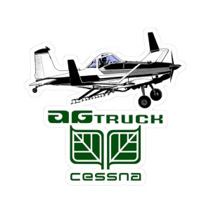 Cessna AG Truck Sticker | High Quality Sticker | Airplane Sticker | Aviation Sticker | Decal | Pilot Gifts | Bottle Water Sticker |