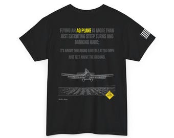 Cropduster #6 T-shirt | Pilot T-Shirt | Classic Fit T-Shirt | Aviation T-Shirt | Pilot gifts | Shirt for men | Airplane Shirt Custom