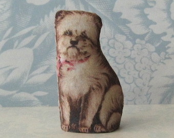 Terrier Dog Miniature Doll for Dollhouse *1:12*room decor*handmade