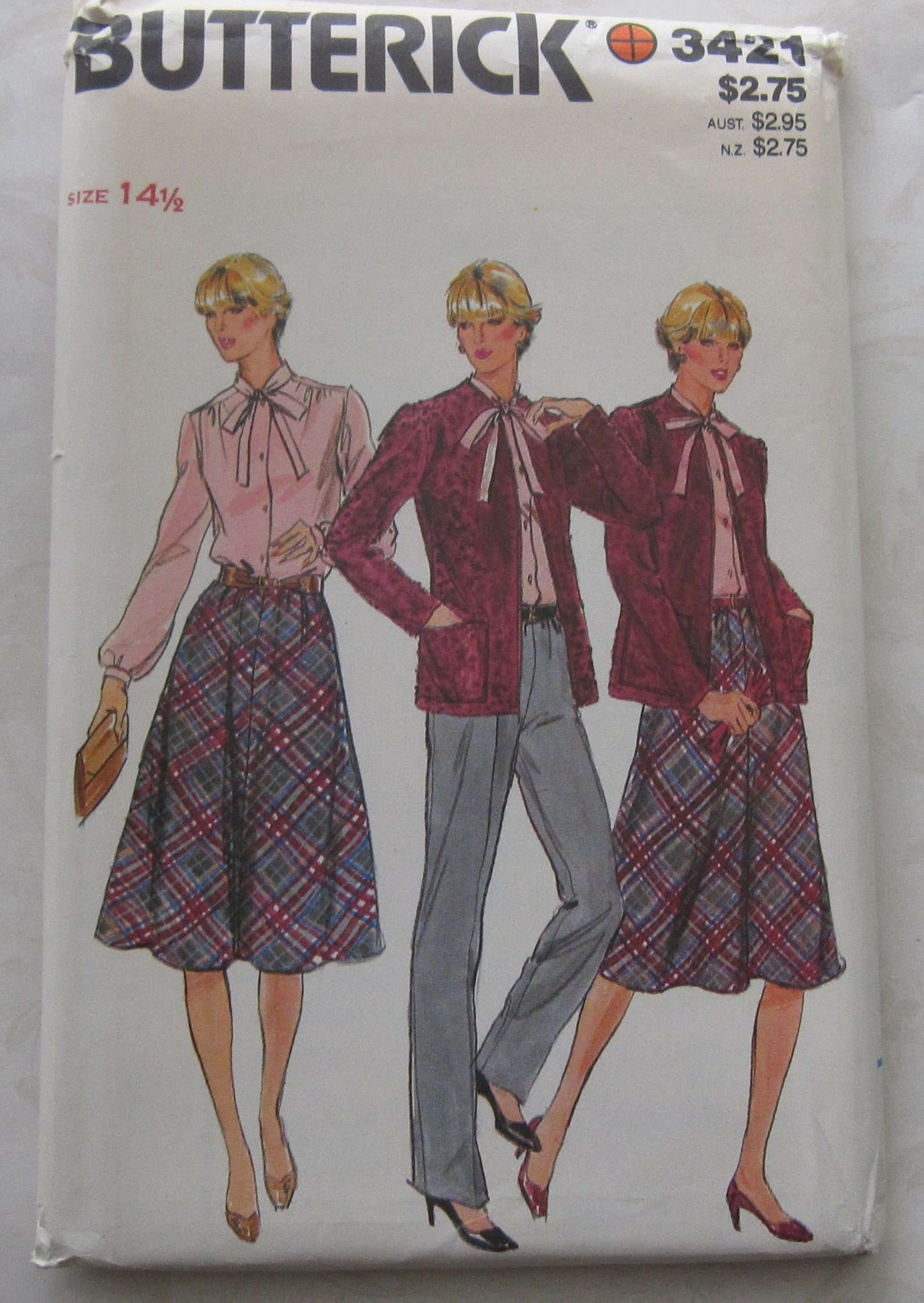 Jacket Blouse Skirt Pants Sewing Pattern UNCUT Butterick 3421 | Etsy