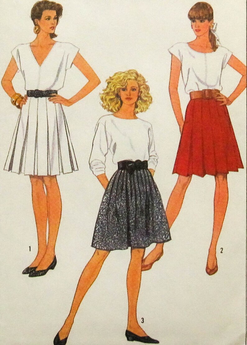 Vintage 80s Sewing Pattern Womens Size 12 UNCUT Simplicity - Etsy