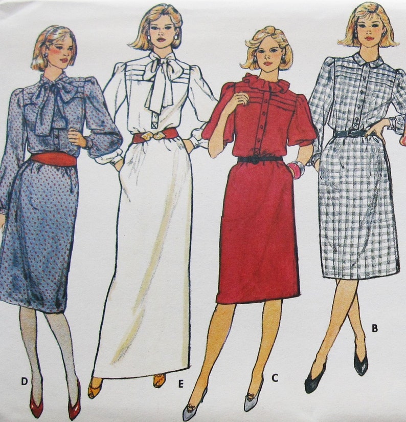 Dress Sewing Pattern UNCUT Butterick 4607 Size 10 - Etsy